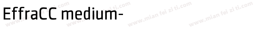EffraCC medium字体转换